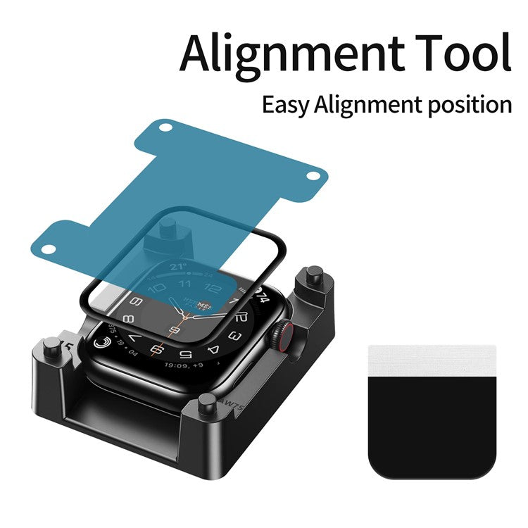 WIWU JD-107 For Apple Watch Series 6 / 5 / 4 / SE / SE (2022) / SE (2023) 40mm PMMA Screen Protector Smart Watch Screen Film with Install Tool