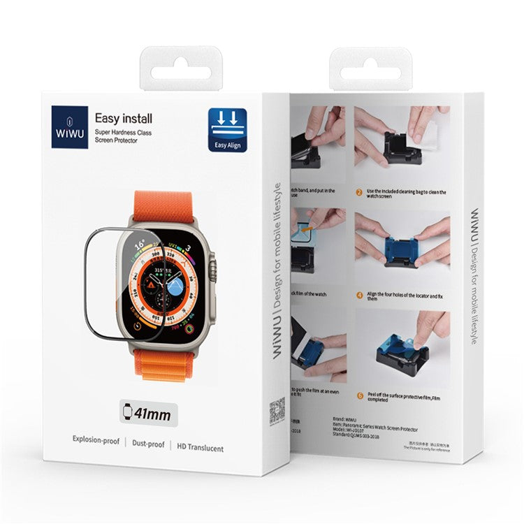WIWU JD-107 For Apple Watch Series 6 / 5 / 4 / SE / SE (2022) / SE (2023) 40mm PMMA Screen Protector Smart Watch Screen Film with Install Tool