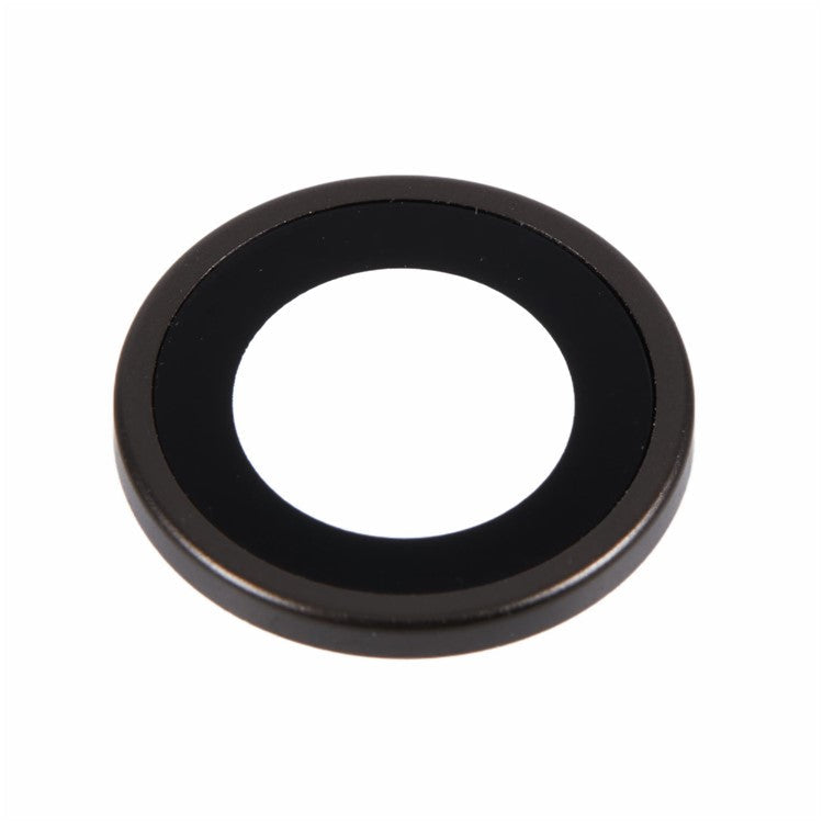 For iPad Air 11 (2024) / iPad Air 13 (2024) Camera Lens Protector Metal + Tempered Glass Lens Film - Black