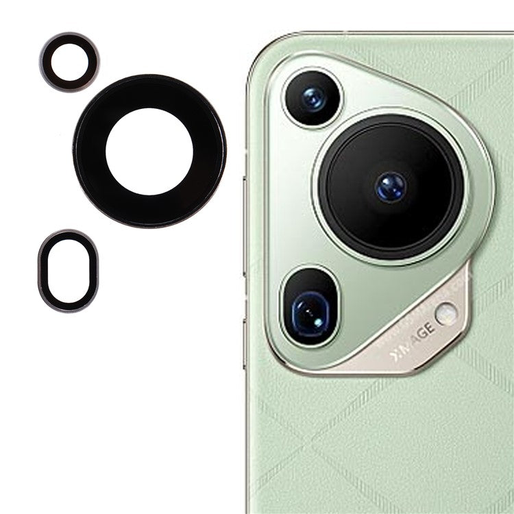 1 Set For Huawei Pura 70 Ultra Camera Lens Protector Tempered Glass Rear Lens Film - Silver