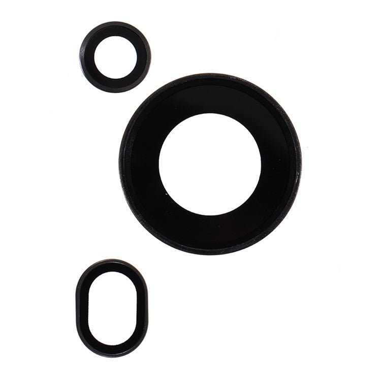 1 Set For Huawei Pura 70 Ultra Camera Lens Protector Tempered Glass Rear Lens Film - Black