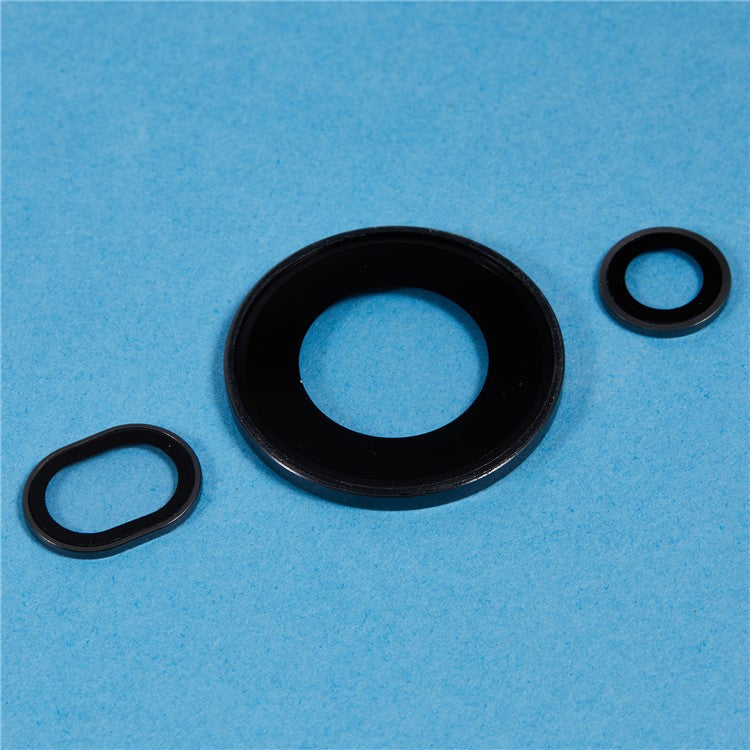 1 Set For Huawei Pura 70 Ultra Camera Lens Protector Tempered Glass Rear Lens Film - Black