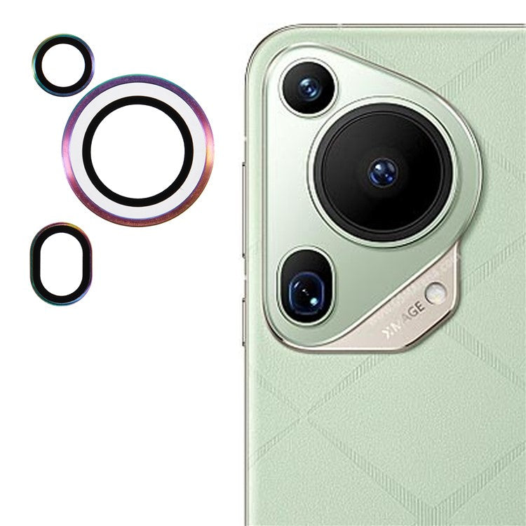 1 Set For Huawei Pura 70 Ultra Tempered Glass Camera Lens Protector Individual Rear Lens Film - Multi-Color