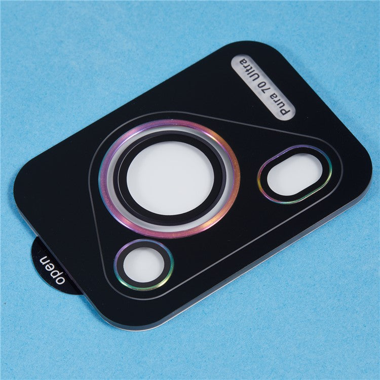 1 Set For Huawei Pura 70 Ultra Tempered Glass Camera Lens Protector Individual Rear Lens Film - Multi-Color