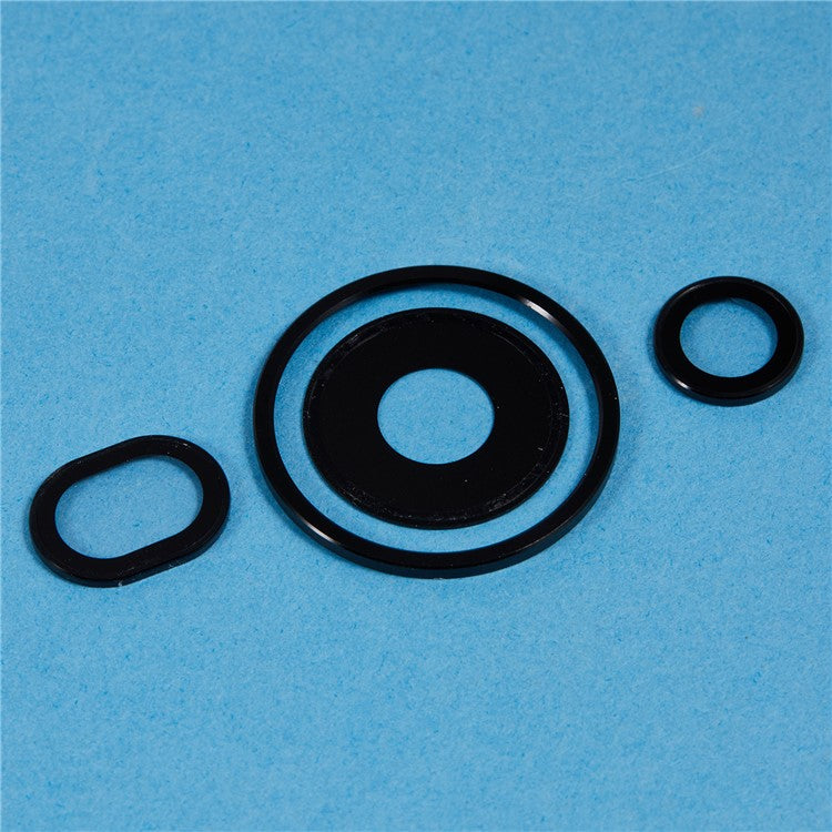 1 Set For Huawei Pura 70 Ultra Tempered Glass Camera Lens Protector Individual Rear Lens Film - Black