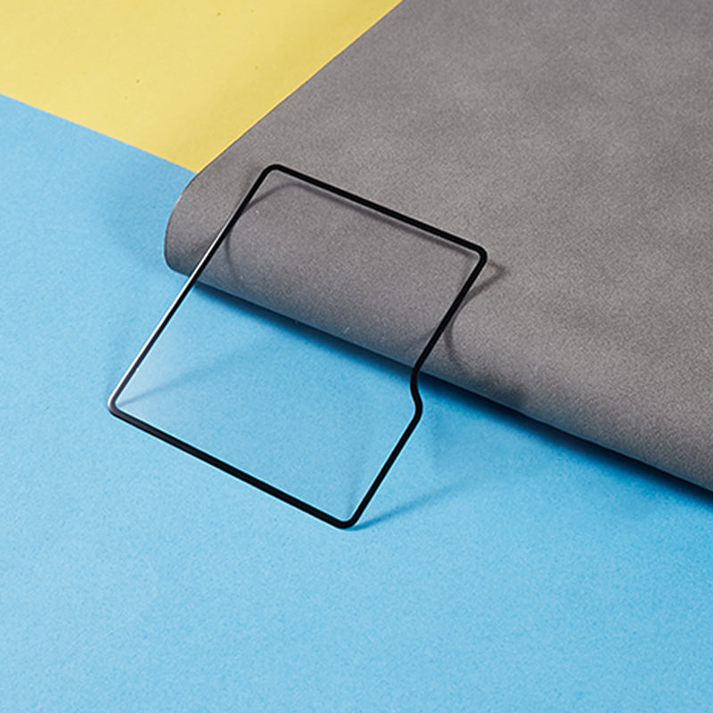 For Samsung Galaxy Z Flip6 5G Screen Protector Silk Printing Tempered Glass Full Glue Film (Outer Screen)