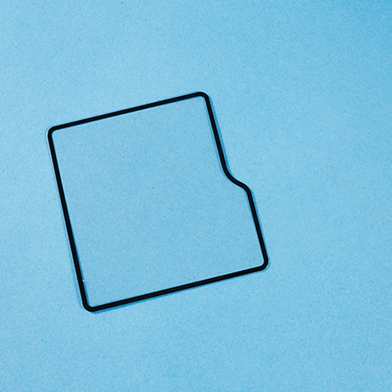 For Samsung Galaxy Z Flip6 5G Screen Protector Silk Printing Tempered Glass Full Glue Film (Outer Screen)