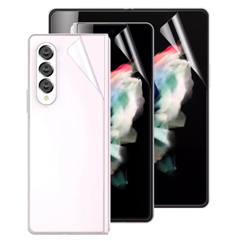 1 Set For Samsung Galaxy Z Fold6 5G Hydrogel Film Inside + Front + Back Cover TPU+PET Screen Protector