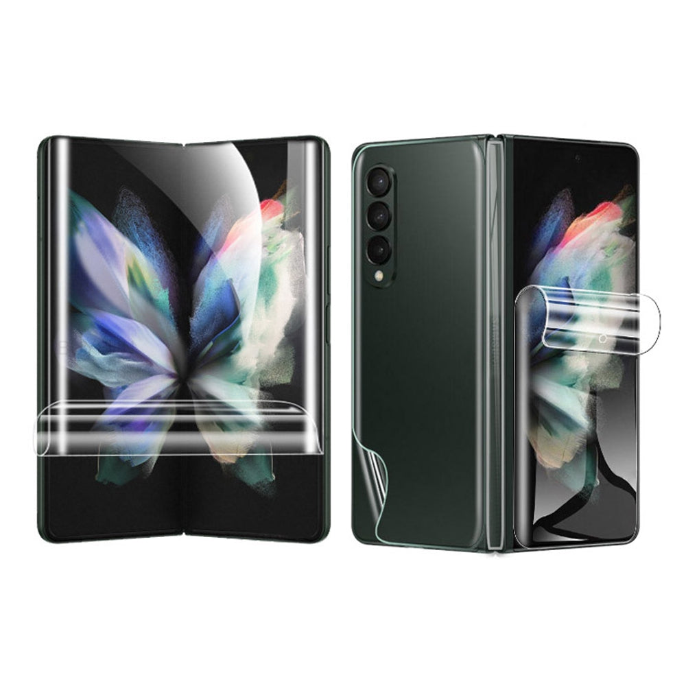 1 Set For Samsung Galaxy Z Fold6 5G Hydrogel Film Inside + Front + Back Cover TPU+PET Screen Protector