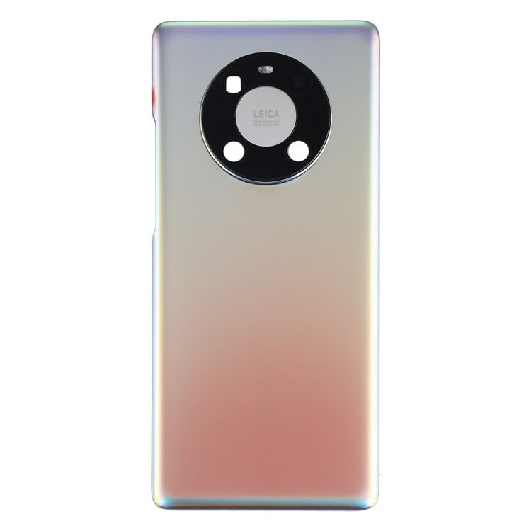 For Huawei Mate 40 Pro 5G Battery Housing with Adhesive Sticker + Camera Lens Cover - Silver