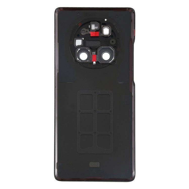 For Huawei Mate 40 Pro 5G Battery Housing with Adhesive Sticker + Camera Lens Cover - White