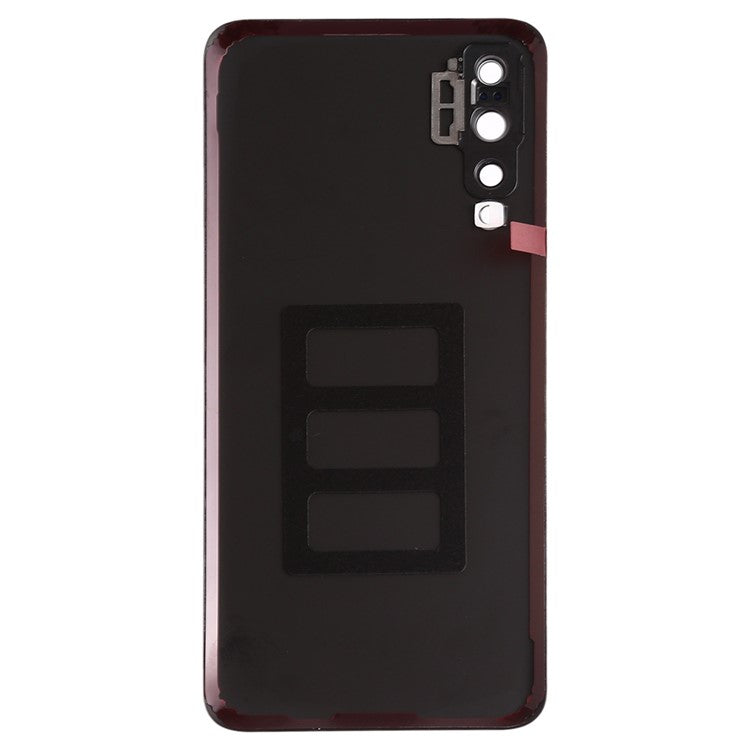 For Huawei P20 Pro Battery Housing with Adhesive Sticker+Camera Lens Cover - Black