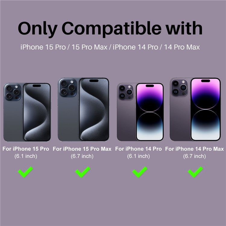 NORTHJO 2 Sets for iPhone 14 Pro / 14 Pro Max / 15 Pro / 15 Pro Max Tempered Glass Lens Protector CD Veins Metal Ring Lens Guard - Colorful