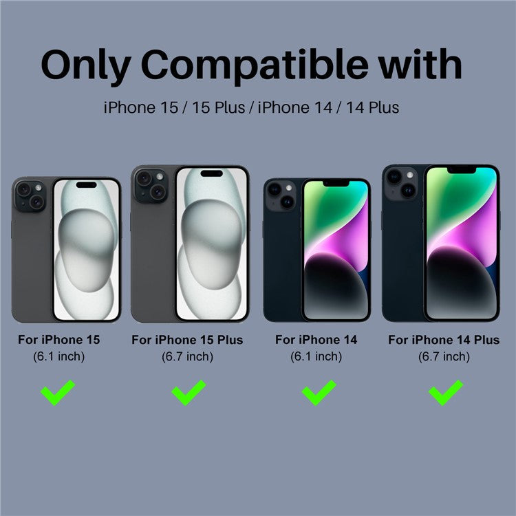 NORTHJO 3 Sets for iPhone 15 / 15 Plus / 14 / 14 Plus Lens Protector Rhinestone Decor Metal+Tempered Glass Lens Film - Graphite
