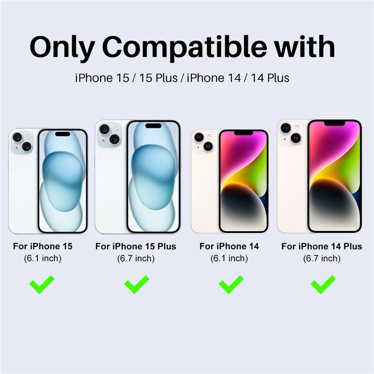 NORTHJO 3 Sets for iPhone 15 / 15 Plus / 14 / 14 Plus Lens Protector Rhinestone Decor Metal+Tempered Glass Lens Film - Silver
