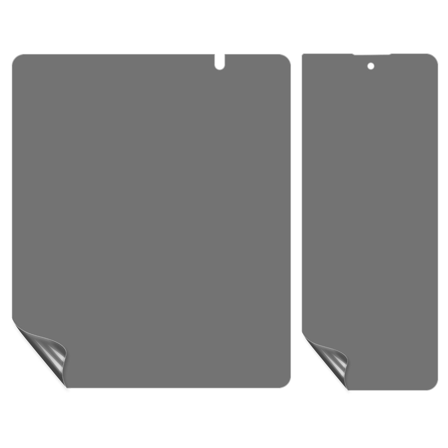 For Samsung Galaxy Z Fold6 5G Anti-Spy PET Matte Screen Protector Front and Back Screen Film