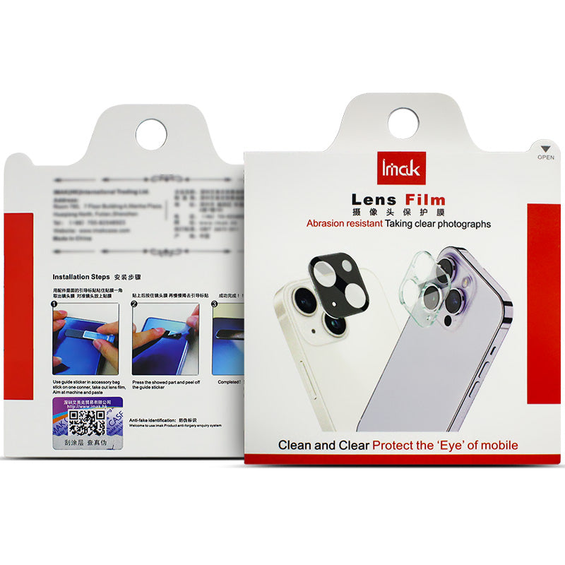 IMAK For iPhone 16 Pro / 16 Pro Max Tempered Glass HD Camera Lens Protector + Acrylic Lens Cap