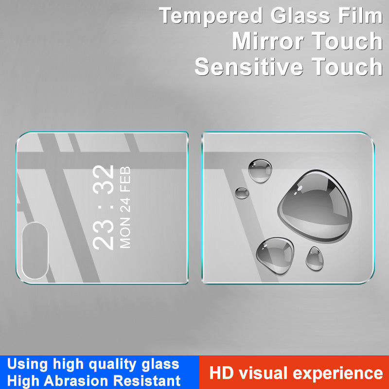 IMAK H Series 1 Set For Samsung Galaxy Z Flip6 5G / Z Flip5 5G Back Cover Tempered Glass Rear Screen Film