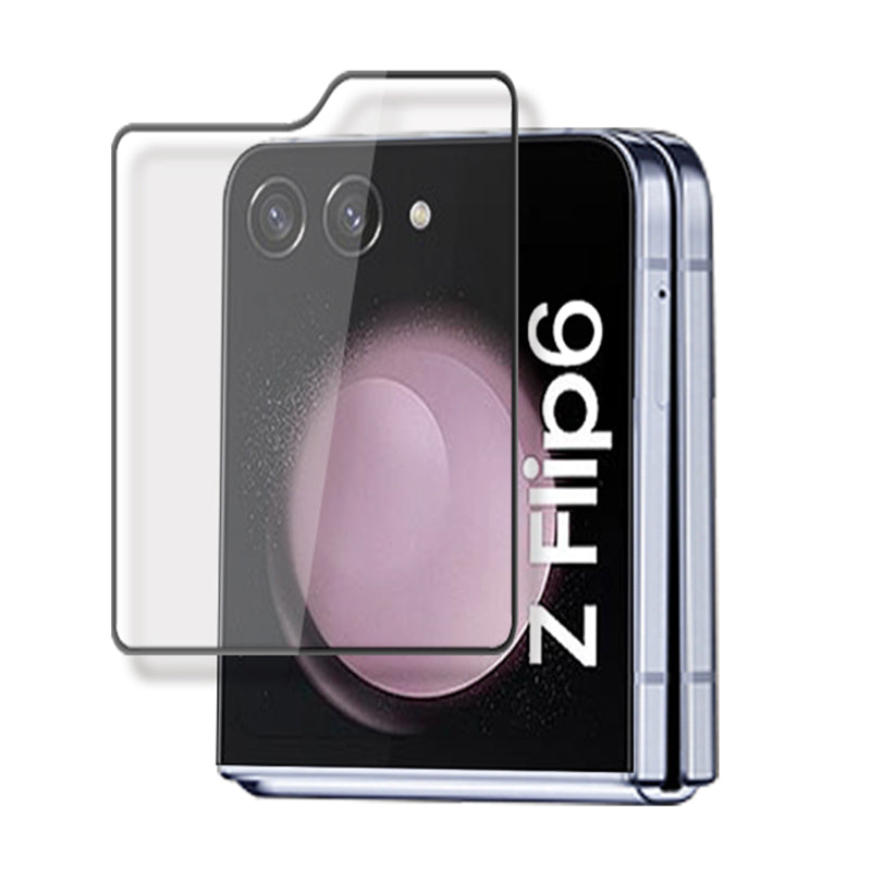 MOCOLO For Samsung Galaxy Z Flip6 5G Rear Screen Protector Tempered Glass HD Clarity Film - Black