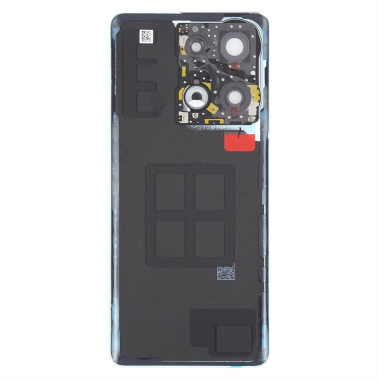 For Oppo Reno9 Pro+ 5G Battery Cover Matte Back Rear Housing with Camera Ring Cover Parts (without Logo) - Blue