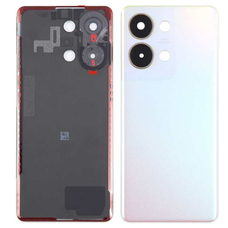 For Oppo Reno9 Pro 5G Battery Cover Matte Back Rear Housing with Camera Ring Cover Parts (Without Logo) - Pink