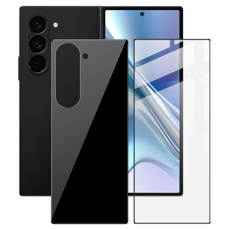 IMAK For Samsung Galaxy Fold6 5G Screen Protector Set Front and Back Tempered Glass Film (Scaled Down Version)
