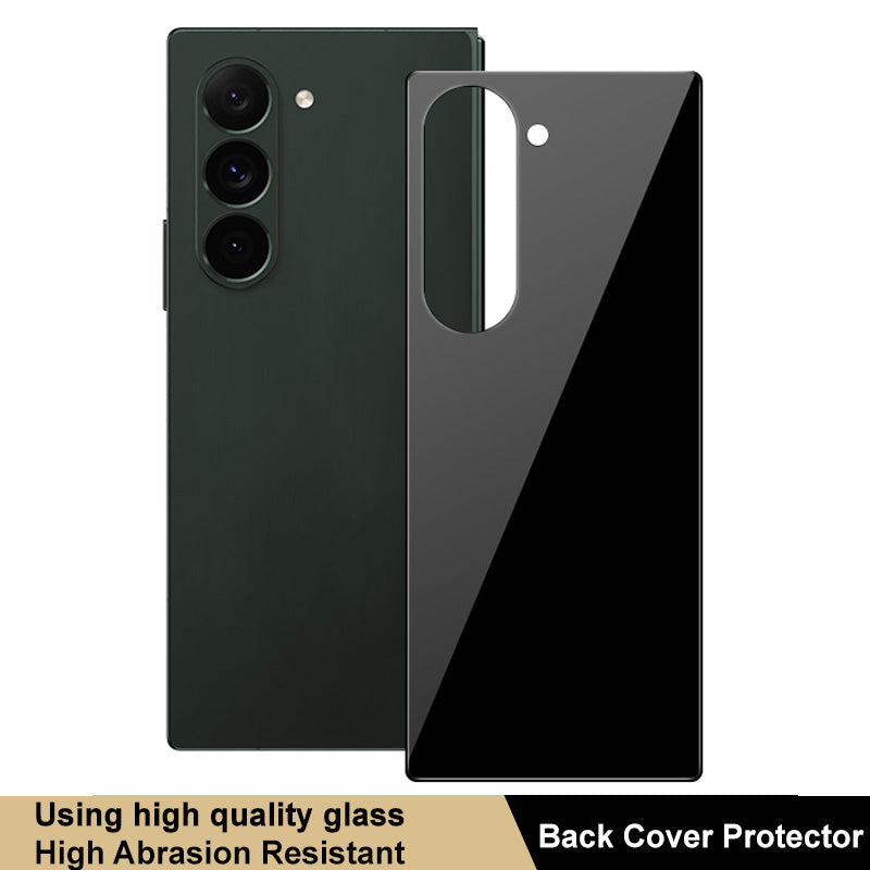 IMAK For Samsung Galaxy Z Fold6 5G Phone Back Cover Tempered Glass Film Black Version