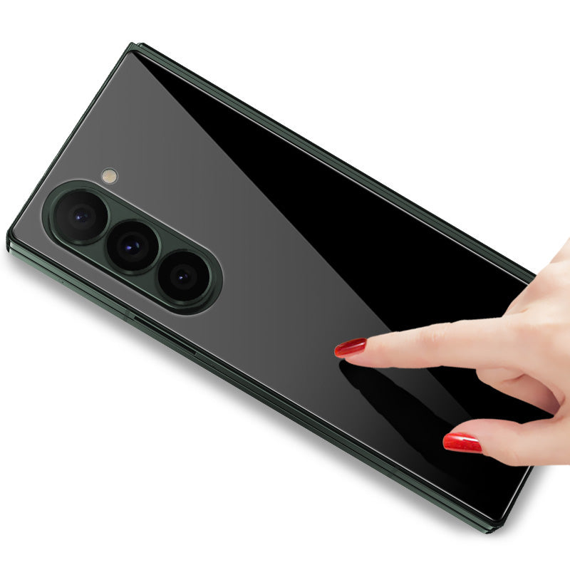 IMAK For Samsung Galaxy Z Fold6 5G Phone Back Cover Tempered Glass Film Black Version