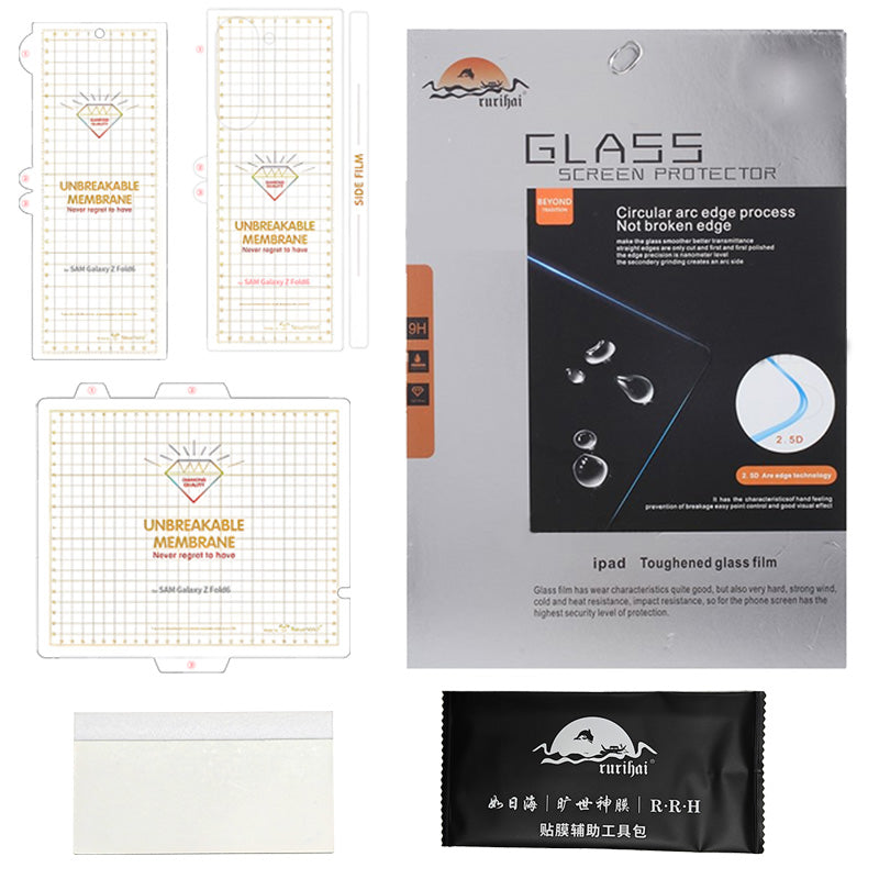 RURIHAI For Samsung Galaxy Z Fold6 5G Front Back Screen Protector Set 0.15mm PET Film