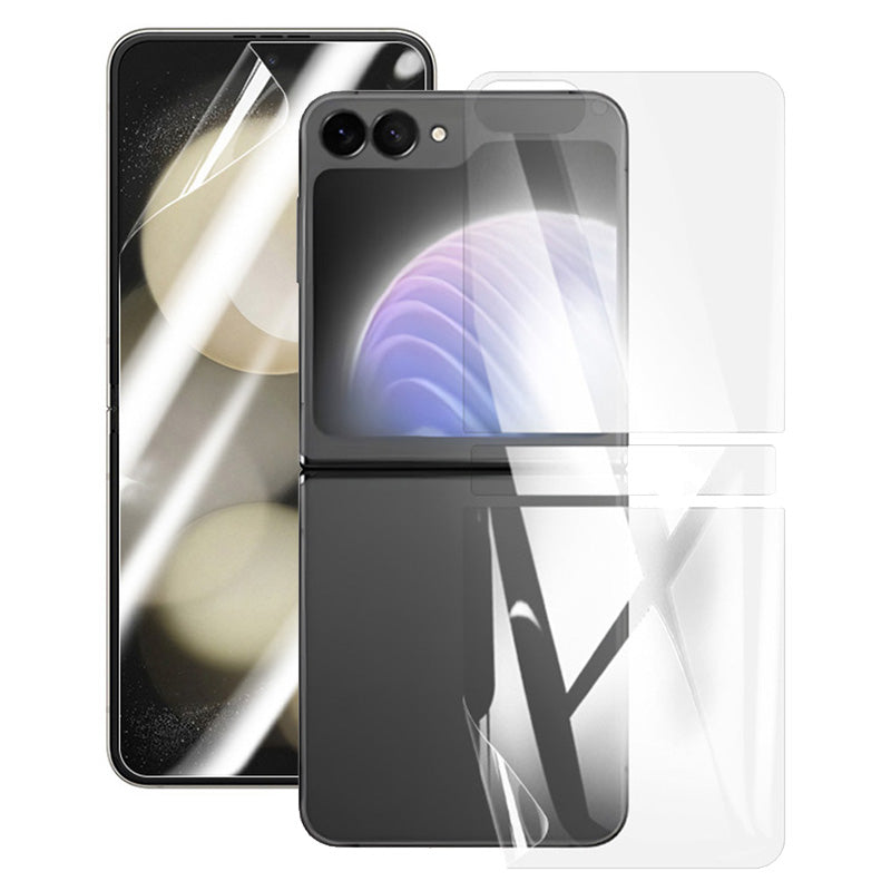 RURIHAI For Samsung Galaxy Z Flip6 5G PET Screen Film Kit Front and Back Cover Protector