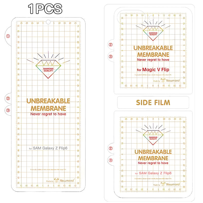 RURIHAI For Samsung Galaxy Z Flip6 5G PET Screen Film Kit Front and Back Cover Protector