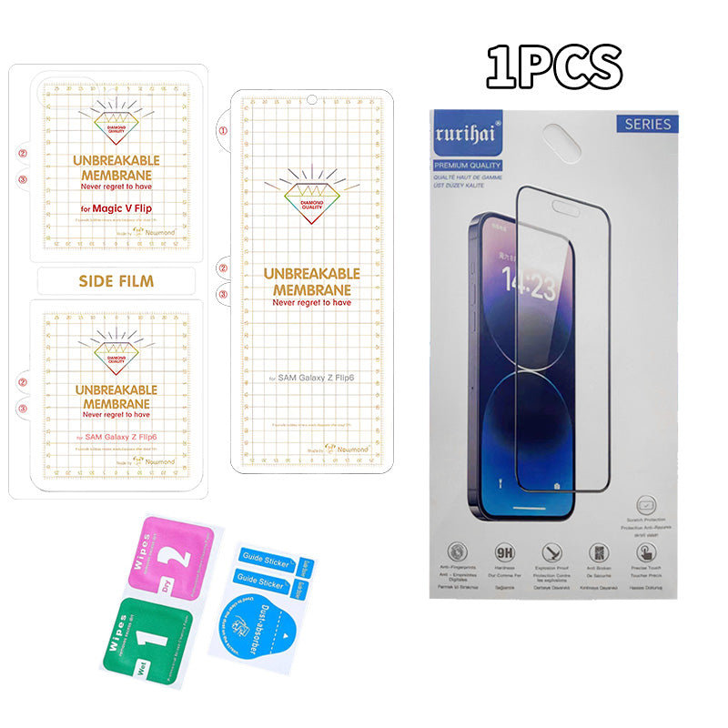 RURIHAI For Samsung Galaxy Z Flip6 5G PET Screen Film Kit Front and Back Cover Protector