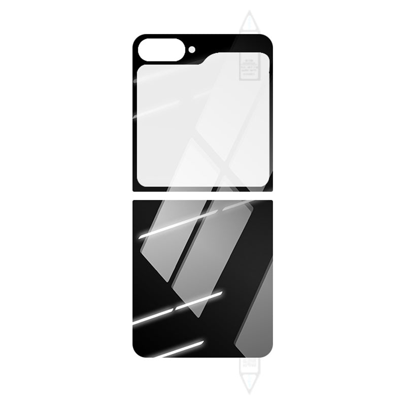RURIHAI 1 Set For Samsung Galaxy Z Flip6 5G Rear Screen Protector Back Cover High Aluminium-Silicon Glass