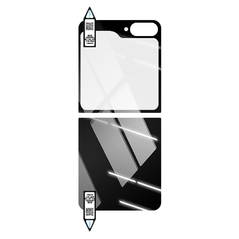 RURIHAI 10 Sets For Samsung Galaxy Z Flip6 5G Rear Full Screen Protector Back Cover Film Full Glue