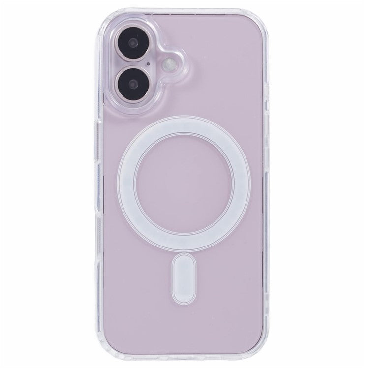 For iPhone 16 TPU+Acrylic Phone Case with Silk Printing Tempered Glass Screen Film+Clear Lens Film