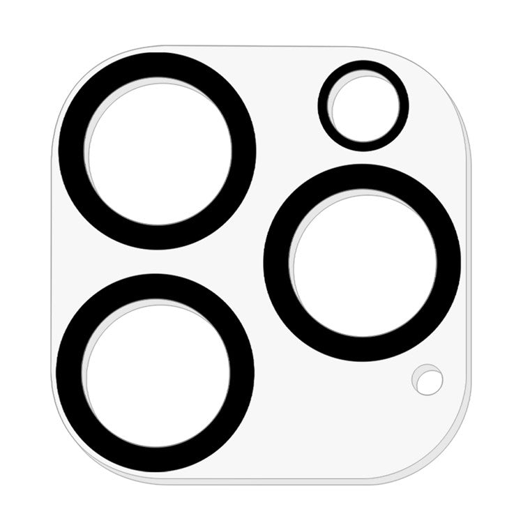 For iPhone 16 Pro / 16 Pro Max Clear Camera Lens Protector Cell Phone Silk Printing Tempered Glass Lens Film