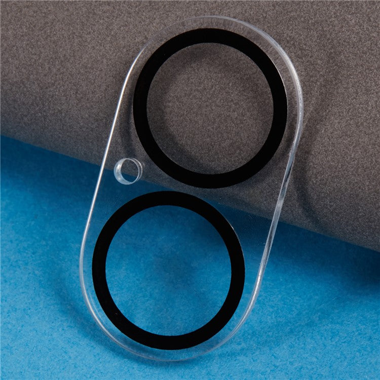 For iPhone 16 / 16 Plus Camera Lens Protector Cell Phone Silk Printing Tempered Glass Clear Lens Film