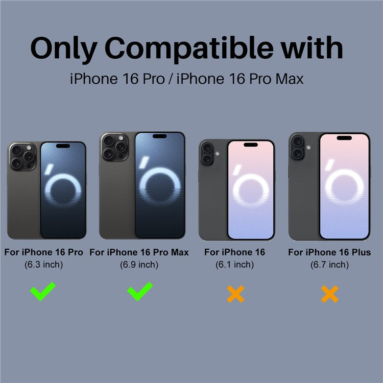 NORTHJO 2Pcs For iPhone 16 Pro / 16 Pro Max Camera Lens Protector Clear 3D Integrated Clear Tempered Glass Lens Film