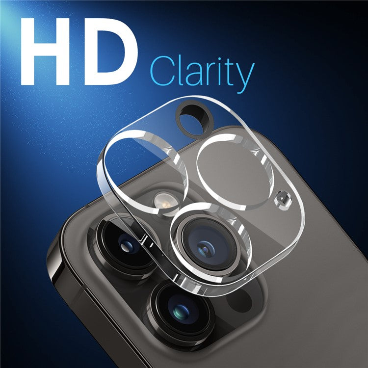 NORTHJO 2Pcs For iPhone 14 Pro / 14 Pro Max Clear Camera Lens Protector HD 3D Integrated Tempered Glass Lens Film