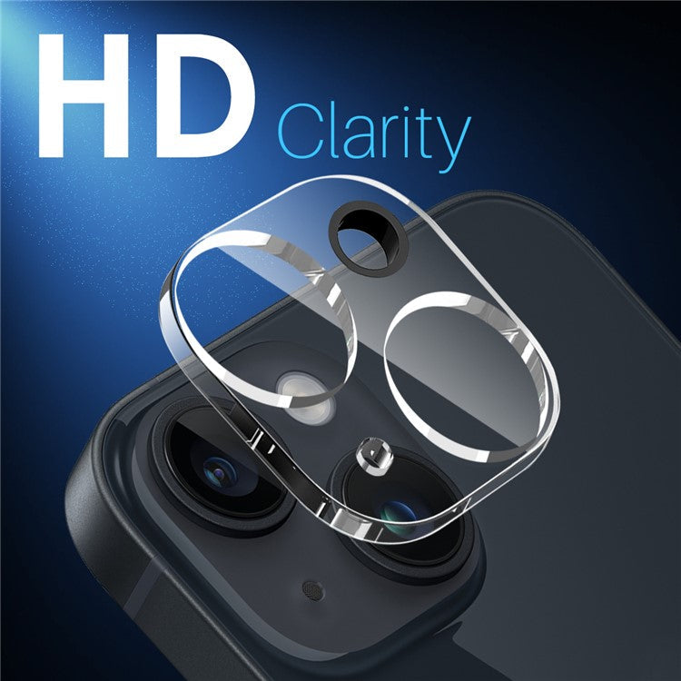 NORTHJO 2Pcs For iPhone 14 / 14 Plus Tempered Glass Camera Lens Protector Clear 3D Integrated Full Coverage