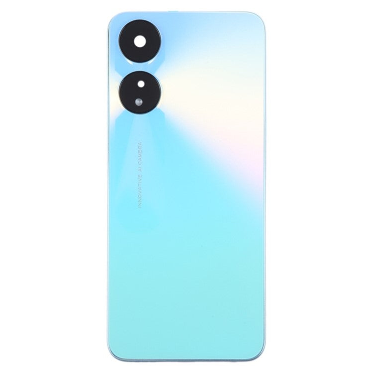 For Oppo A78 5G Back Battery Housing Cover with Camera Ring Lens Cover Spare Part - Blue
