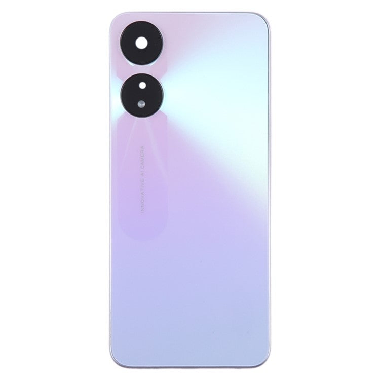 For Oppo A78 5G Back Battery Housing Cover with Camera Ring Lens Cover Spare Part - Purple