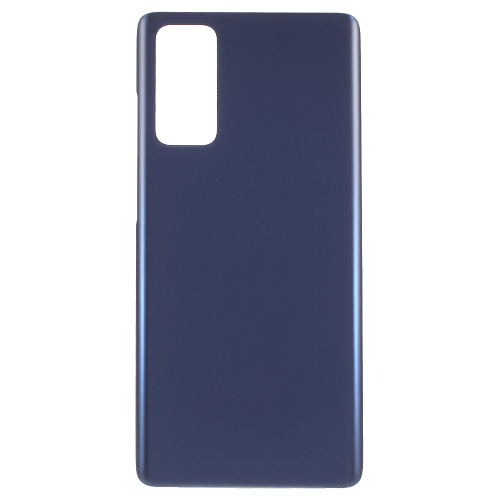 For Samsung Galaxy S20 FE G780 / S20 FE 5G G781 Battery Housing Cover with Adhesive Sticker (Without Logo) - Blue