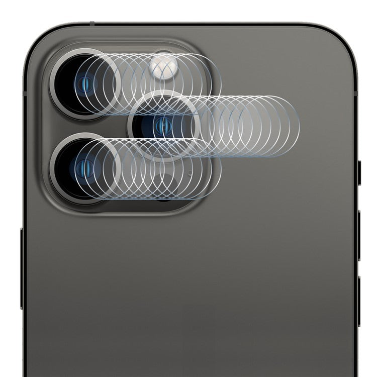ENKAY HAT PRINCE 10 Group / Set For iPhone 16 Pro / 16 Pro Max 0.2mm 9H High Aluminum-silicon Glass Back Camera Lens Protector Film (3Pcs / Group)