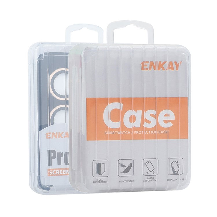ENKAY HAT PRINCE 1Set For Xiaomi Mix Flip 5G Camera Lens Protector Metal Ring Lens Film - Black