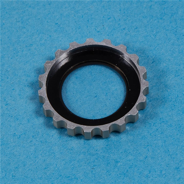 2Pcs / Set For iPhone 16 / 16 Plus Camera Lens Protector Gear Shape Rhinestone Decor Corning Gorilla Glass Lens Film - Gold