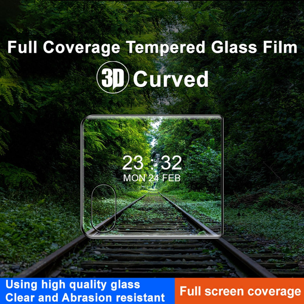 IMAK For Motorola Razr 50 Ultra 5G / Razr+ 2024 5G Rear Screen Protector 3D Curved Tempered Glass Screen Film