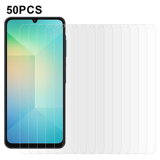 Bulk Buy 50Pcs for Samsung Galaxy A06 Screen Protector Ultra Clear Full Glue Tempered Glass Film