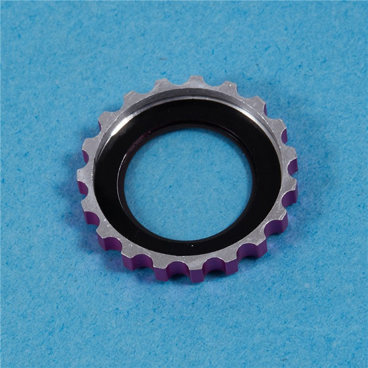 2Pcs / Set For iPhone 16 Plus / 16 Camera Lens Protector Gear Shape Rhinestone Decor Corning Gorilla Glass Lens Film - Rose