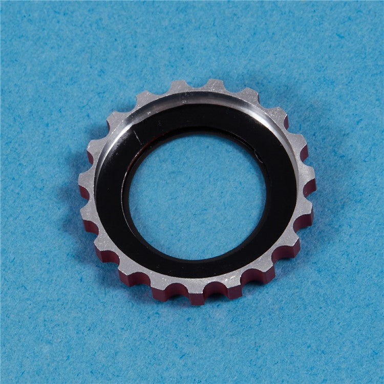 2Pcs / Set For iPhone 16 Plus / 16 Camera Lens Protector Gear Shape Rhinestone Decor Corning Gorilla Glass Lens Film - Red